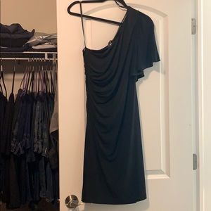 Calvin Kline black one should dress midi length